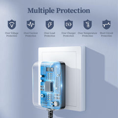 DONYOIE safety-first charger with short circuit and over-current protections.