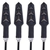DOPHISALL AUTO flowing indicators front view enhances daytime visibility on motorcycles.
