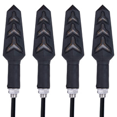 DOPHISALL AUTO flowing indicators front view enhances daytime visibility on motorcycles.