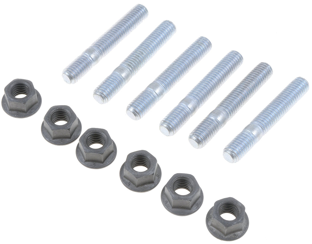 Dorman 03133 exhaust stud kit components enable reliable replacement for worn hardware.