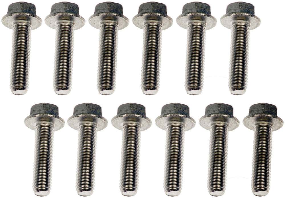 Front view of Dorman 03413B hardware kit with robust fasteners.