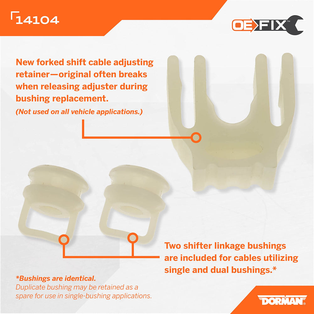 Dorman 14104 bushing close-up reveals durable material for lasting life.