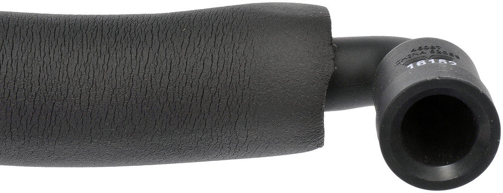 Dorman 46087 PCV hose installed—crankcase ventilation path.