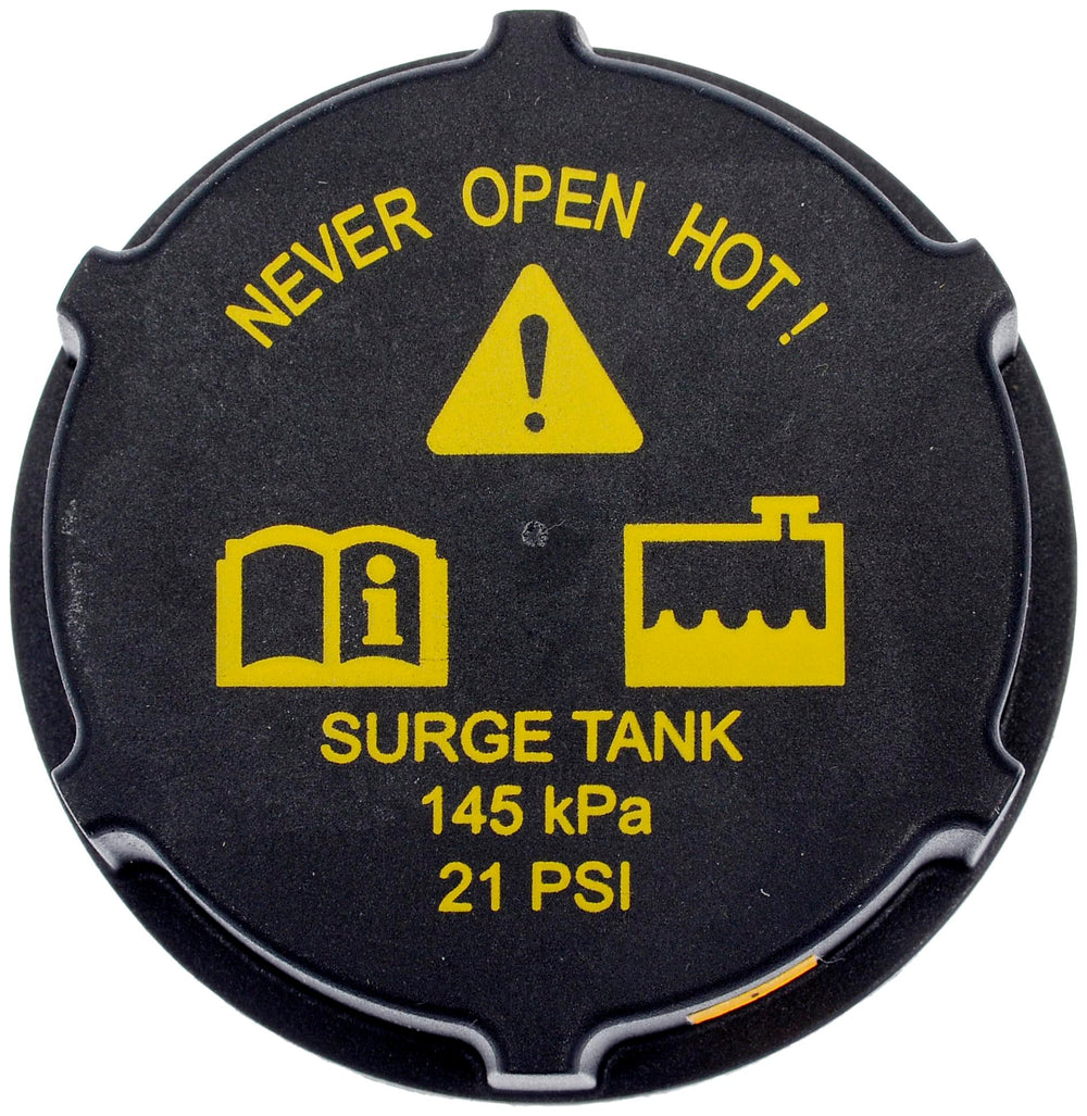 Dorman 54211 coolant cap packaging, ready replacement for quick DIY repairs.