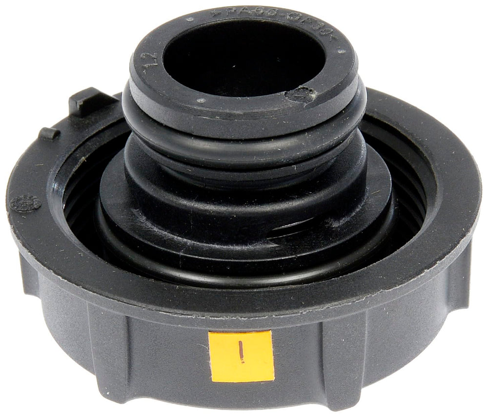 Dorman 54211 coolant cap, top view, easy installation for Ford C-Max, Fiesta, Focus and Transit.