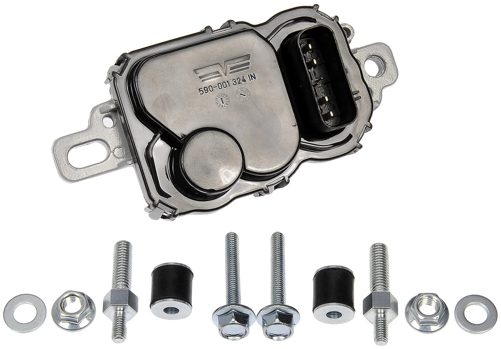 Dorman 590-001 fuel pump driver module close-up highlighting longer-lasting housing