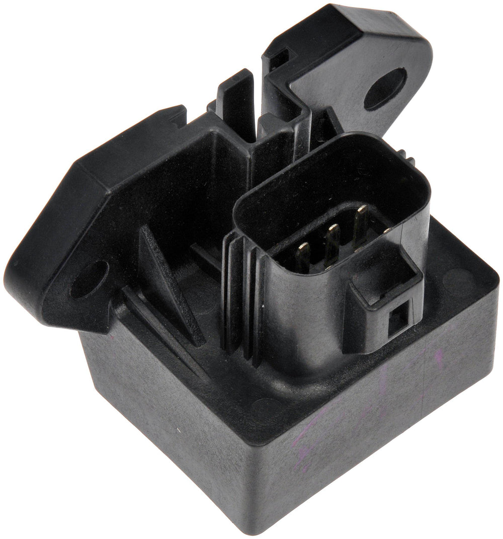 Dorman 601-225 fuel pump relay module close-up highlighting upgraded circuitry for reliability
