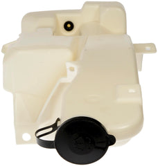 Dorman 603-018 reservoir installed in engine bay ensuring proper fit for Cadillac Chevrolet GMC