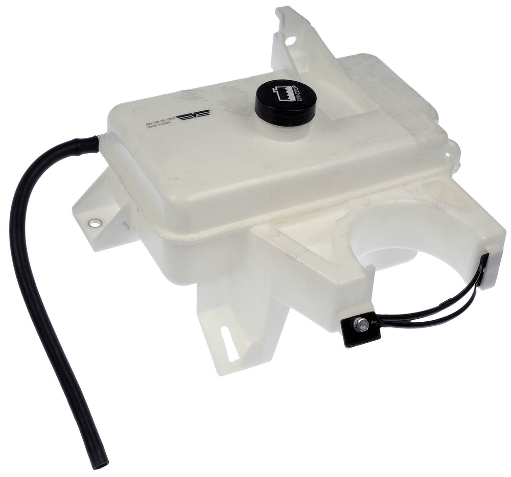 Dorman 603-126 front non-pressurized coolant reservoir with cap for select GM SUVs, reliable engine cooling