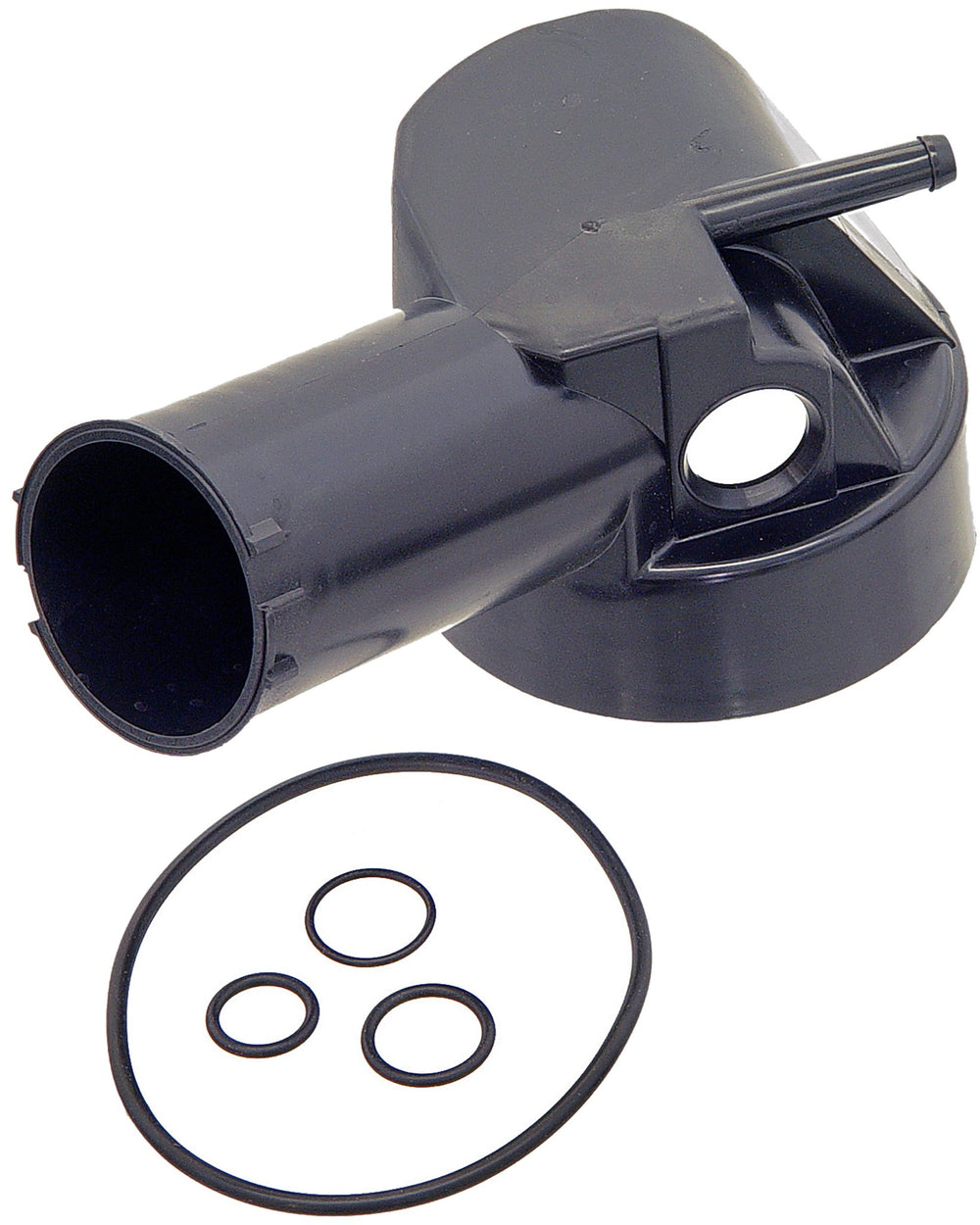 Dorman 603-900 power steering reservoir cap close-up with included cap ready for installation