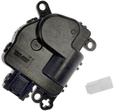 Dorman 604-024 HVAC blend door actuator front view showing fit alignment