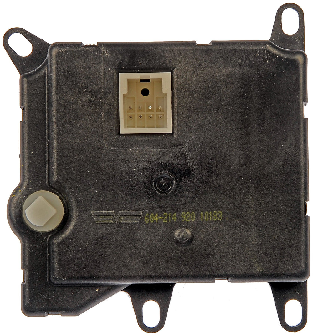 Dorman 604-214 actuator being installed in the vehicle dash area