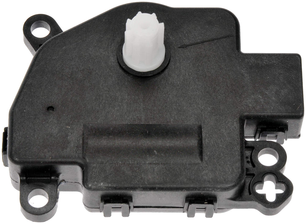 Dorman 604-294 HVAC blend door actuator side installation view highlighting compatibility.