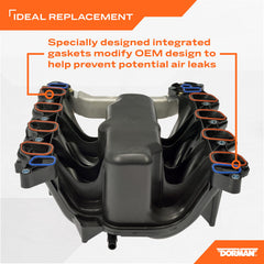 Dorman 615-188 integrated gaskets inside manifold reducing contact points and leaks.