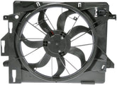 Dorman 621-028 engine cooling fan assembly, front view, compatible replacement for improved cooling