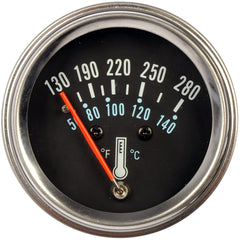 Dorman 7-120 water temperature gauge installation panel rear view aiding precise alignment