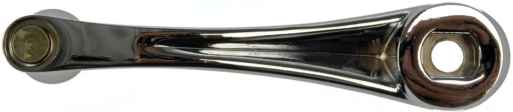 Dorman chrome crank handle installed on a Peterbilt, showing compatible fit and easy replacement.