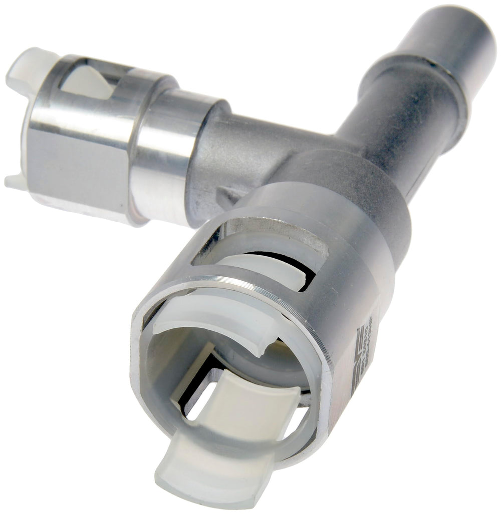 Dorman 800-413HP heater hose connector side view shows precision fit.