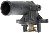 Dorman 902-852 engine coolant thermostat housing front view highlights robust durability