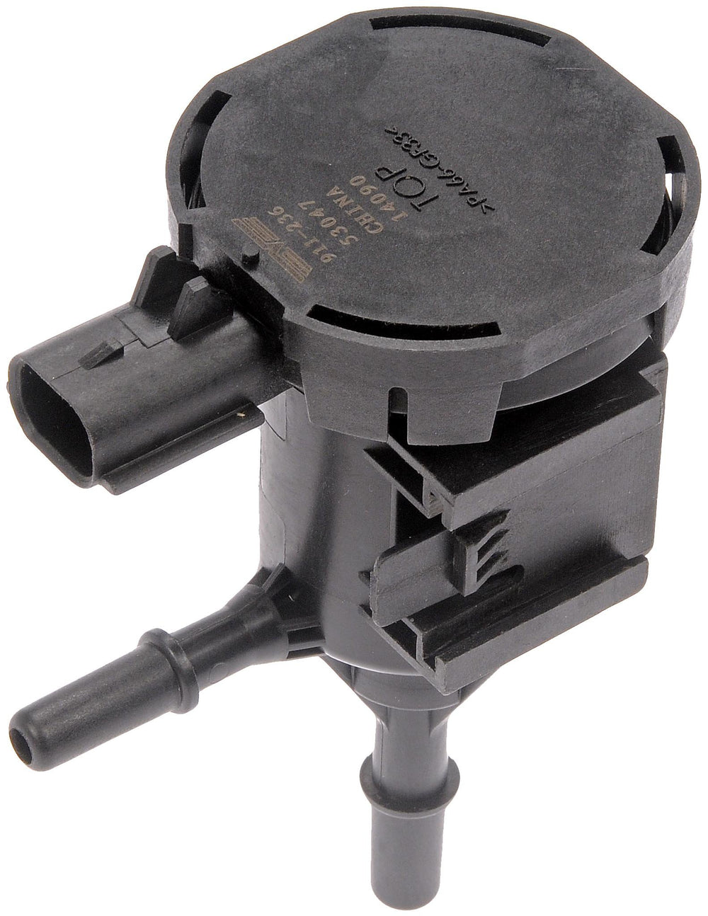 Dorman 911-236 vapor canister purge valve in the engine bay for EVAP systems