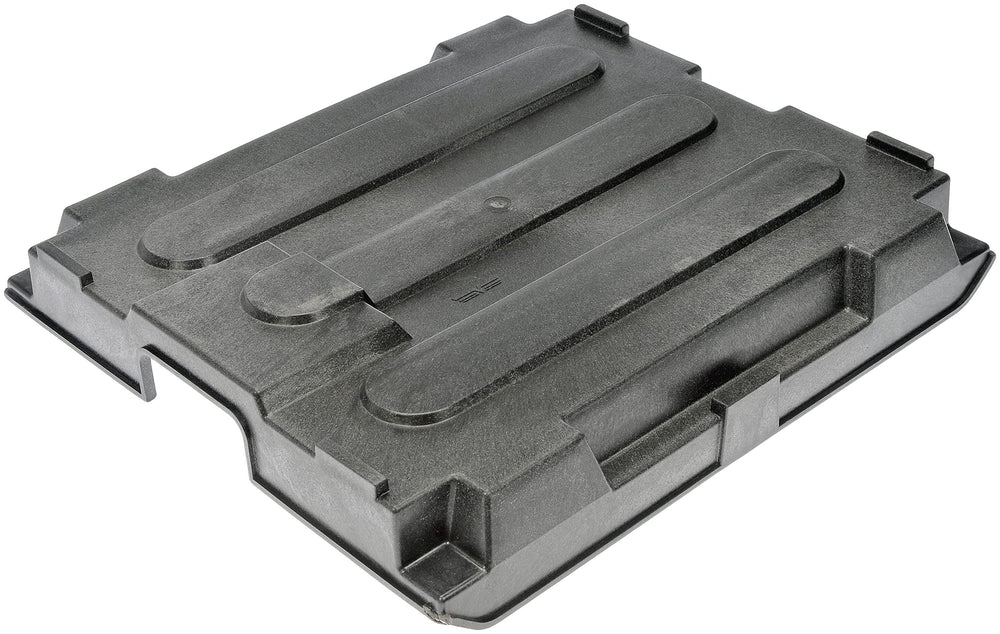 Dorman battery box cover, front view, protects terminals in Chevy and GMC models