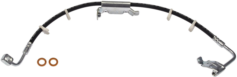 Dorman H621750 front driver-side brake hose for Jeep Wrangler enhances braking reliability on rugged roads.