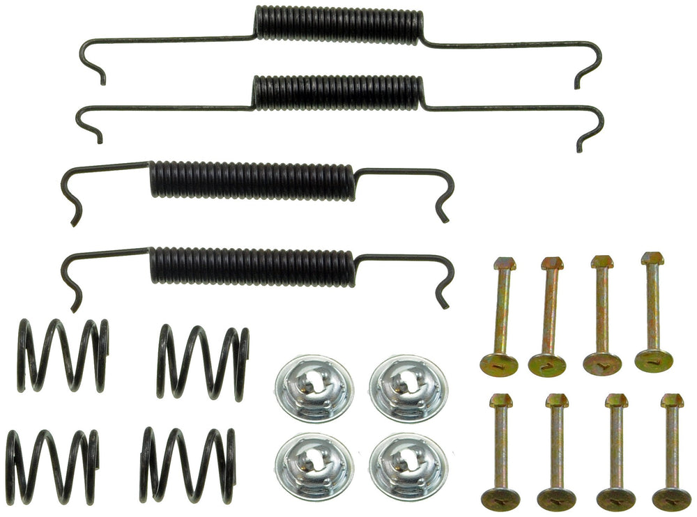 Dorman HW17179 rear drum brake hardware kit components for VW, ensures reliable repair and proper function.
