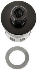 Dorman Twist Drain plug installation demonstrates tool-free operation for quick oil changes.