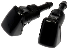 Dorman windshield washer nozzle installation note highlights quick, tool-free replacement tips