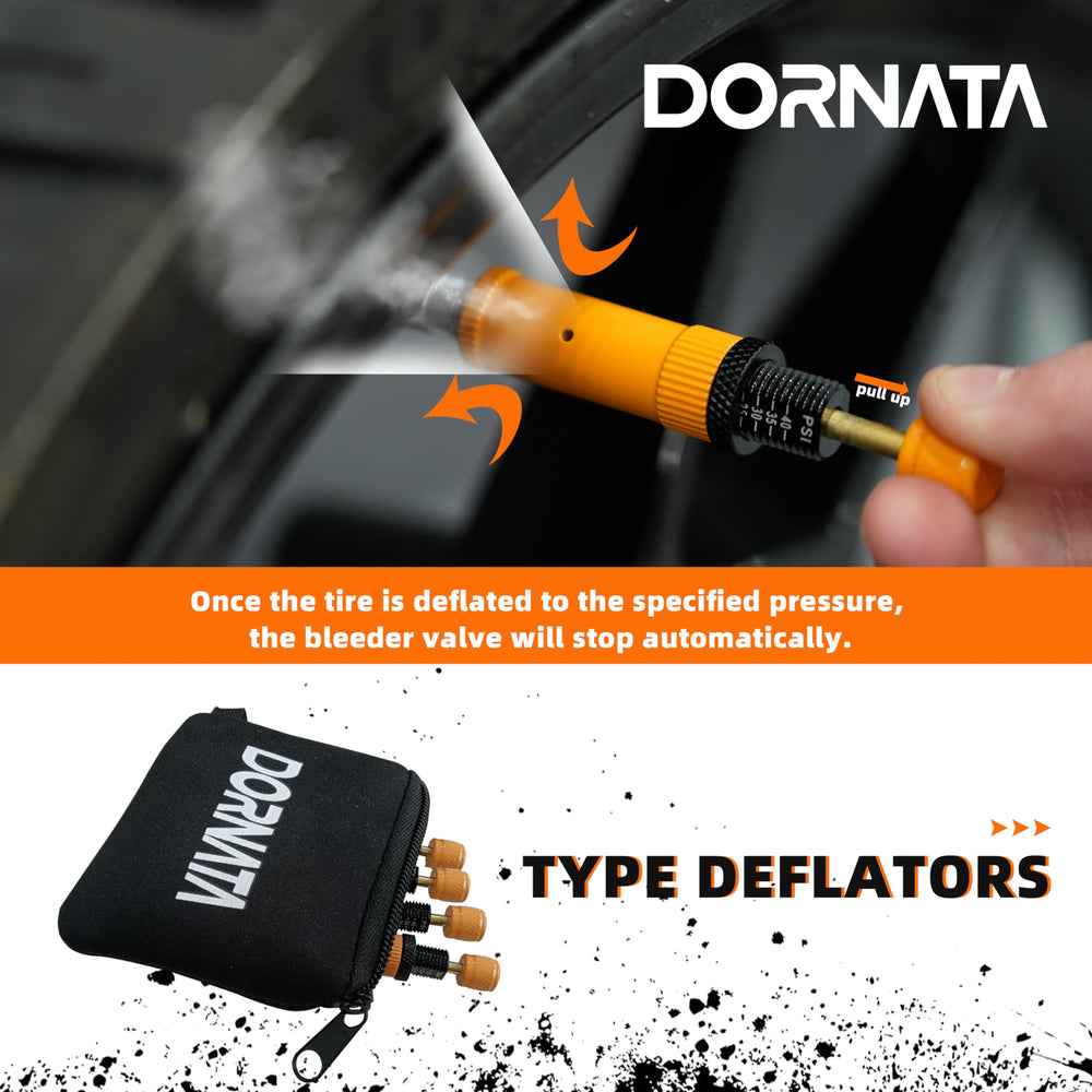 DORNATA Orange packaging emphasizes lifetime warranty and easy setup.