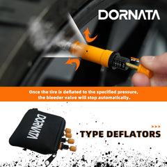 DORNATA Orange packaging emphasizes lifetime warranty and easy setup.