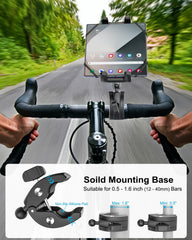 Dosvsi 360 degree ball head offers flexible orientation during rides.