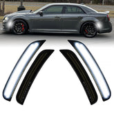 DouMmantn Chrysler 300 front smoked side marker lights for enhanced visibility and style