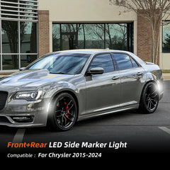 DouMmantn Chrysler 300 front smoked side marker lights bright front illumination