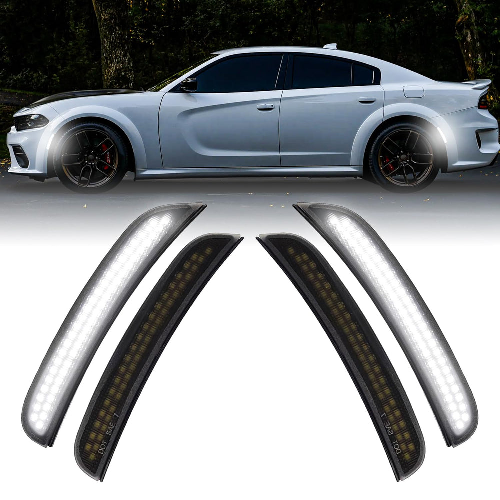 DouMmantn front-right Charger side marker light for enhanced visibility.