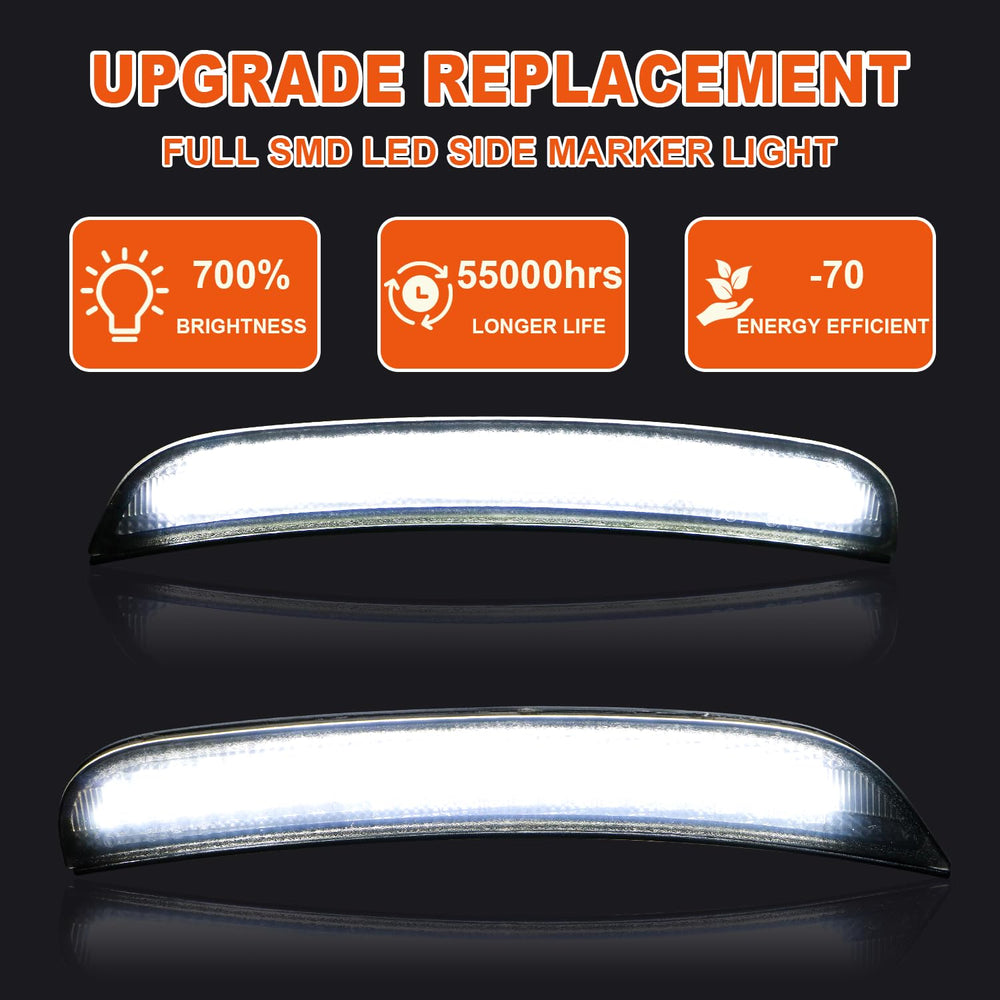 DouMmantn rear-right Charger side marker light increases nighttime visibility.