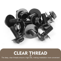 Downhill car body parts connection visual highlights fender and bumper fastening versatility.