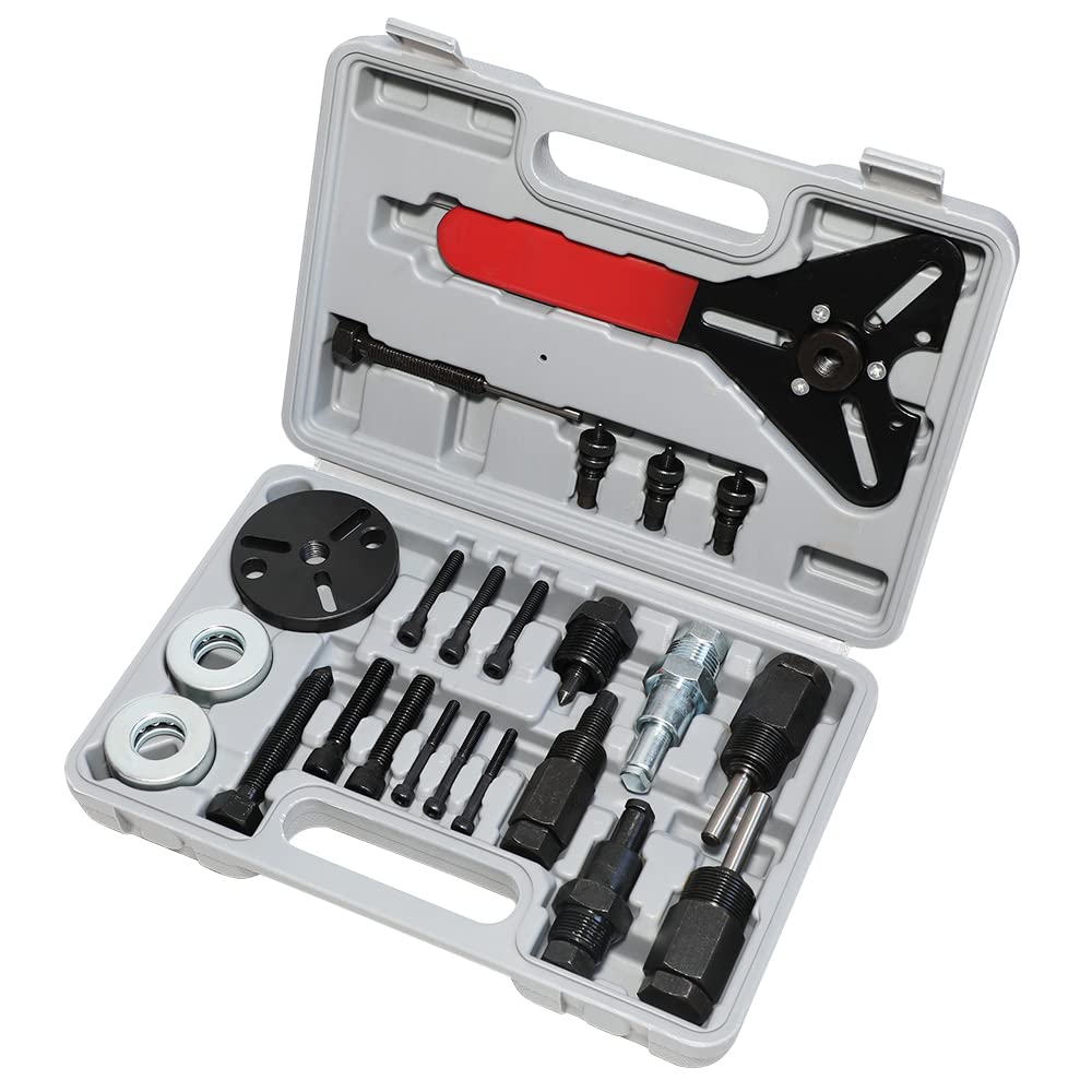 DPTOOL ac clutch removal and install tool simplifies alignment for clutch work.