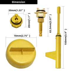 DPTOOL M12x1.5 ATF adapter for secure, spill-free fills
