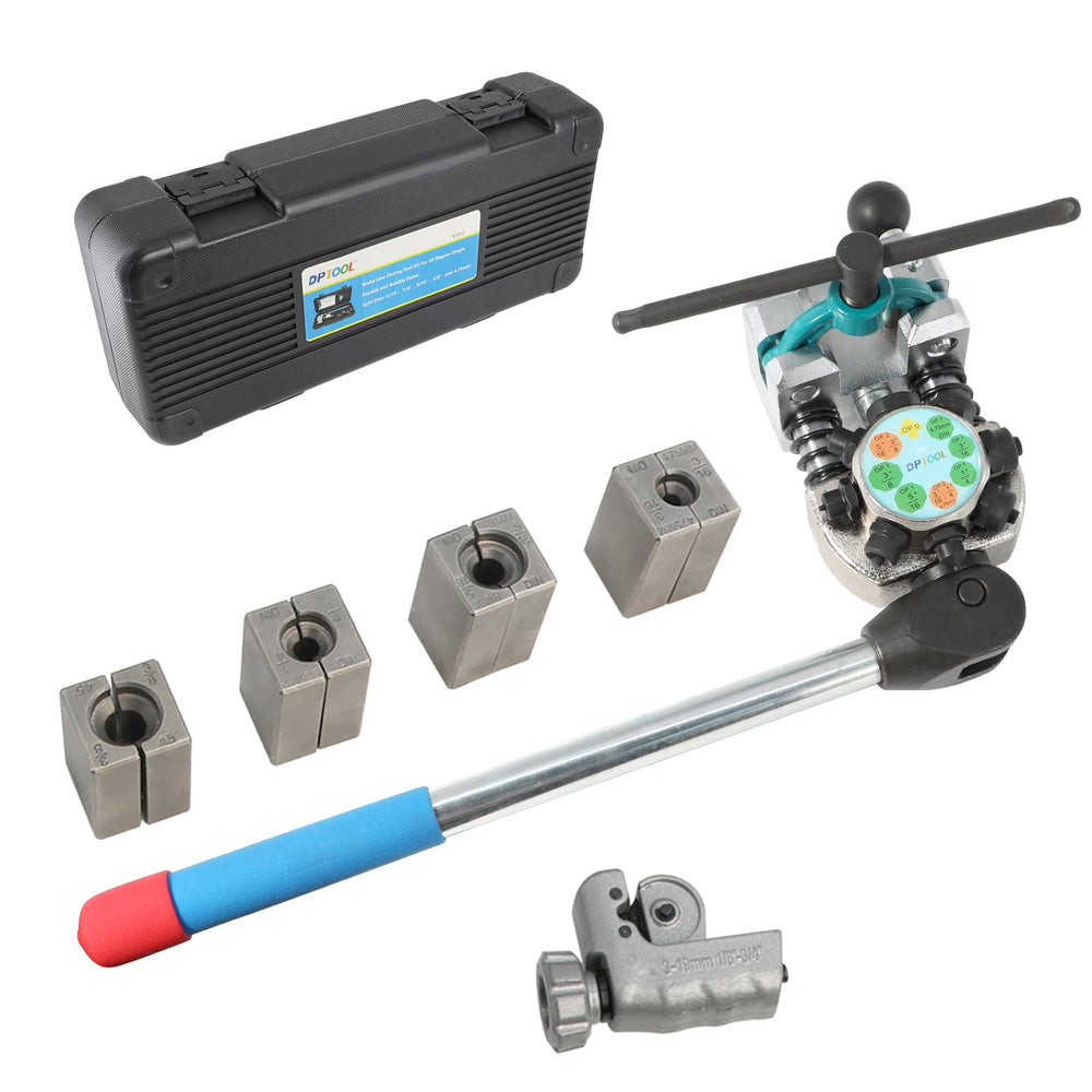 DPTOOL brake flaring tool with 45-degree die head for precise flares