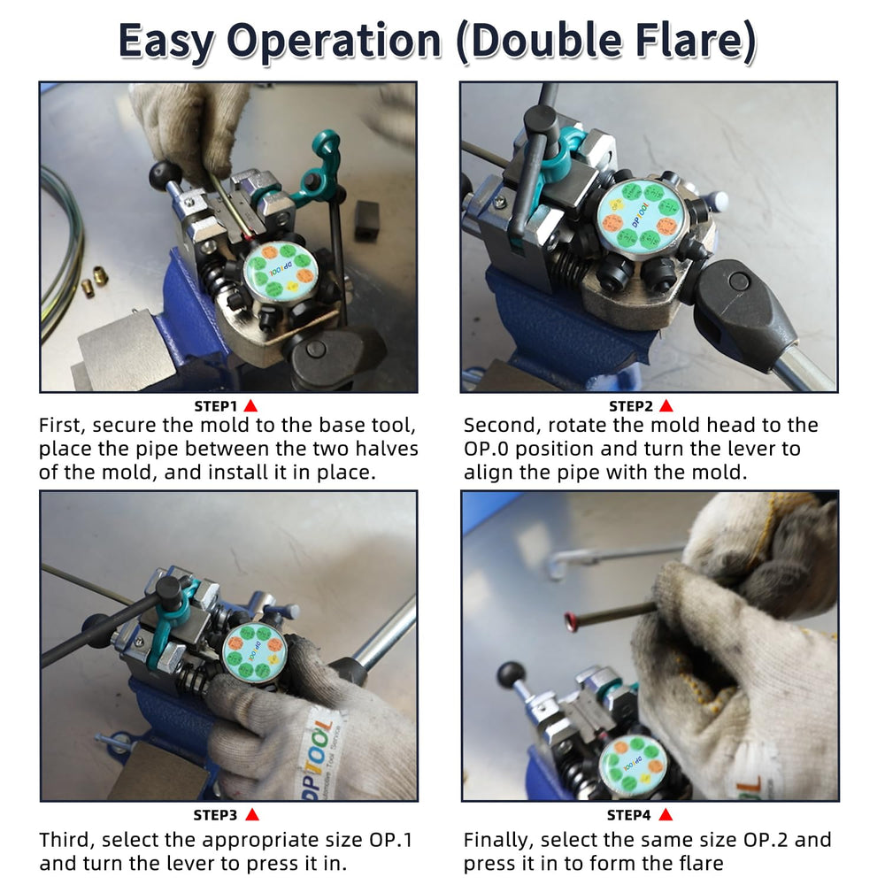 DPTOOL instruction manual guides quick, accurate flare setup