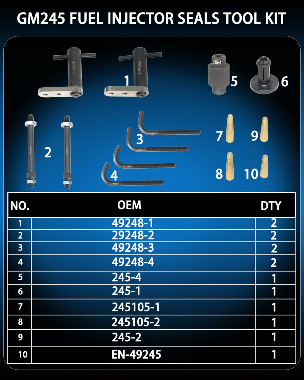 DPTOOL EN-49245-2 short seal installer guide for quick seal replacement