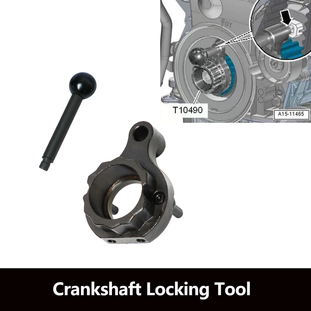 DPTOOL in use on an Audi VW engine for timing setup