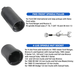 DPTOOL 2-5-8in outer 6lug socket fits wide axles.