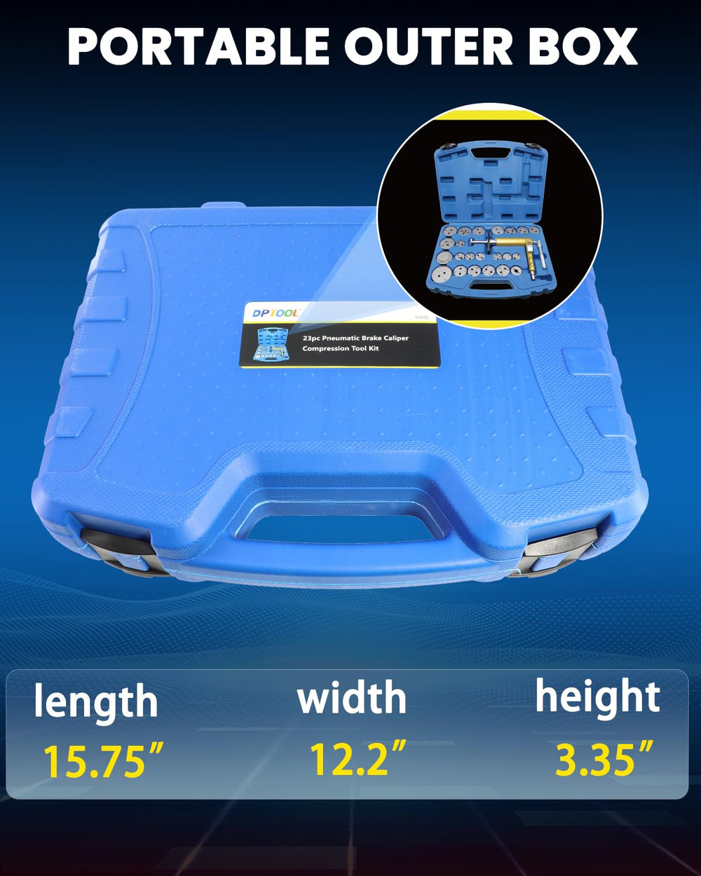 DPTOOL use-case scenario illustrating professional brake pad replacement.