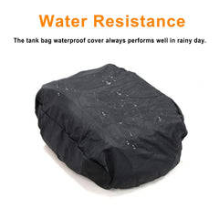 Dracarys black tank bag on Harley with secure design