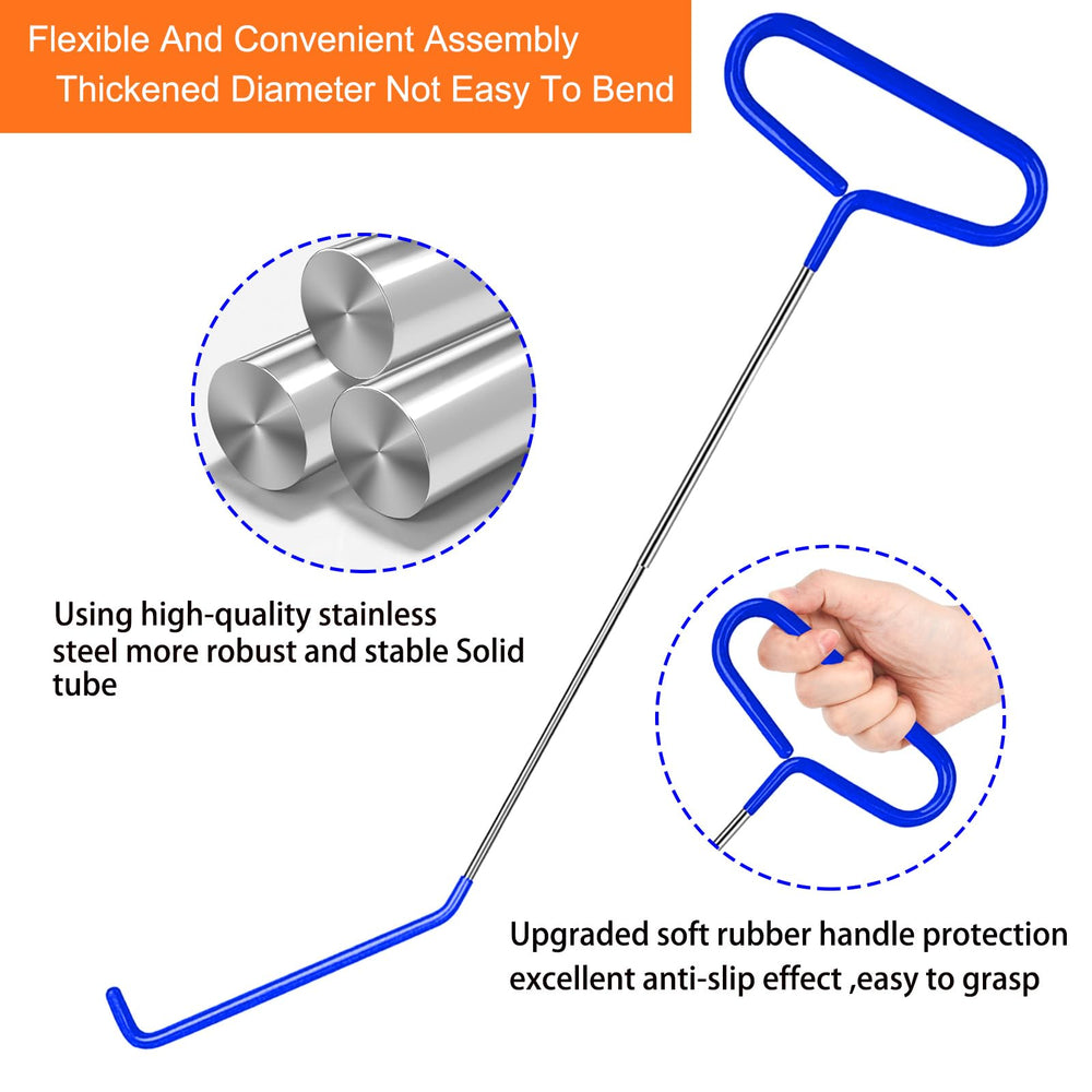 DrainJH stainless steel construction resists bending under torque