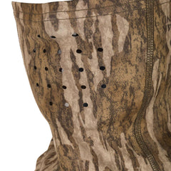 Drake Waterfowl stretch-fit half mask shows lightweight fabric for all-day comfort