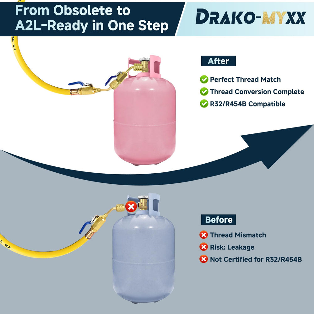 Drako-Myxx brass construction delivers strong pressure resistance and durability.