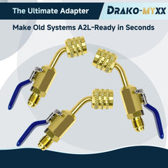 Drako-Myxx compact dimensions fit tight HVAC service spaces.
